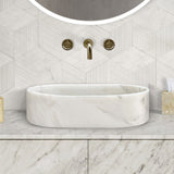 Bathroom Vessel Sink, Semi Polished Surface