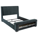 Preston - Upholstered Audio Flame Visualizer Bed