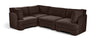Hammond - Velvet Performance Fabric Upholstered 4 Piece Sectional