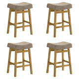 Lenon - Modern Farmhouse Wood Counter Height Kitchen Bar Stool