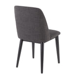 Tintori - Mid-Century Dining Chair (Set of 2) - Charcoal Fabric