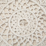 Coates - Round Macrame Pouf - Natural