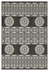 Sunshine - 5'3" X 7'3" Indoor, Outdoor Area Rug Polypropylene - Anthracite