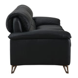Eilene - Sofa - Black Top Grain Leather