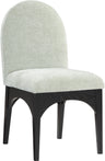 Waldorf - Chenille Dining Side Chair With Black Legs