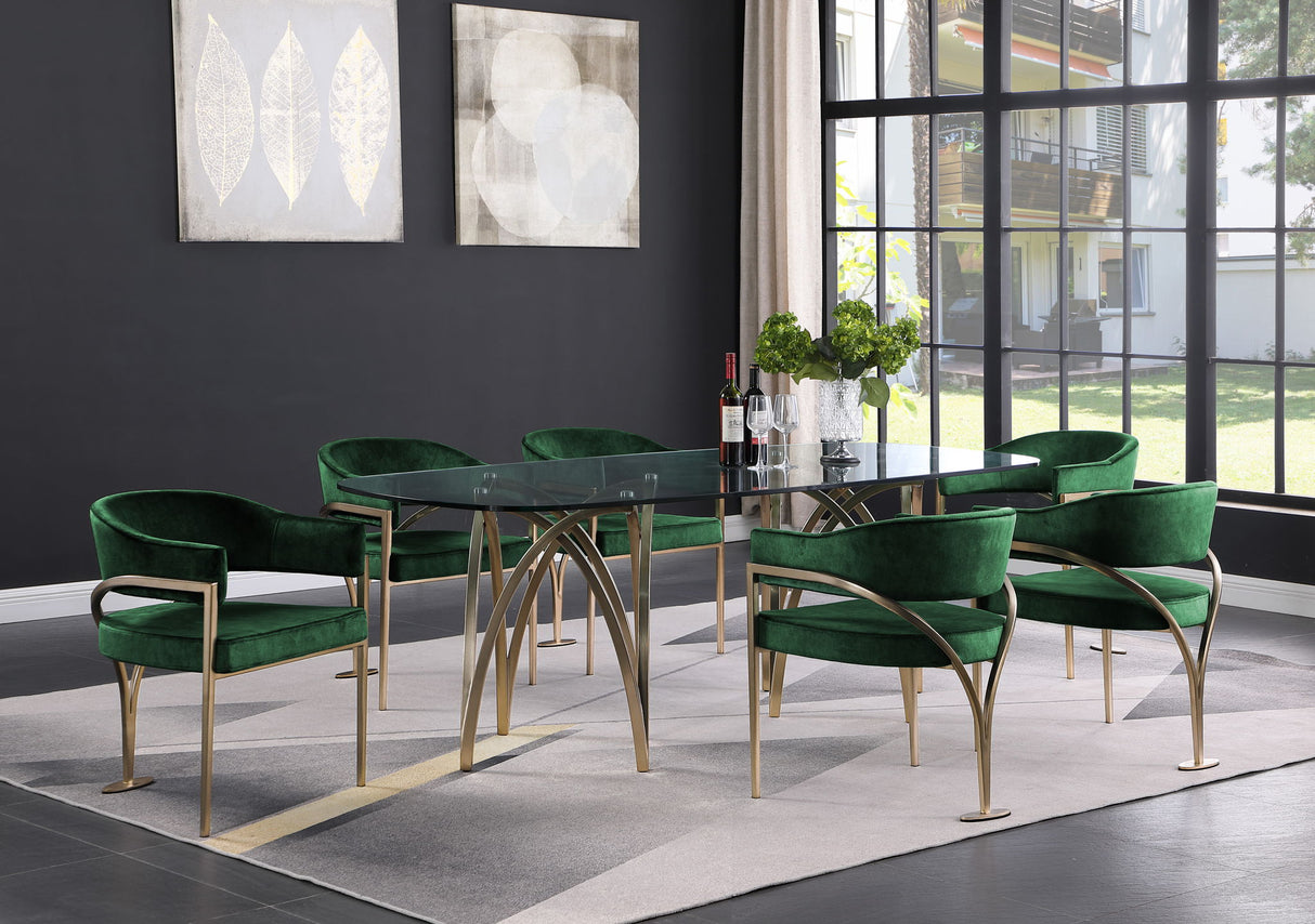 Madelyn - Dining Chair (Set of 2) - Brushed Brass