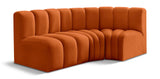 Arc - Velvet 3 Piece Sofa