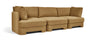 Hammond - Velvet Performance Fabric Upholstered 3 Piece Sofa