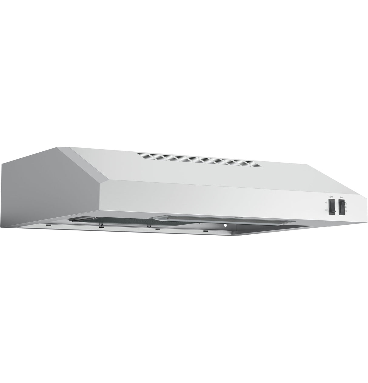 GE JVX3240SJSS - 24 in. Convertible Standard Style Under the Cabinet Range Hood with 200 CFM, 2 Fan Speeds & 1 Incandescent Light - Stainless Steel