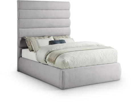 Adam - Linen Fabric Bed With 70.5" Headboard