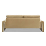 Mason - Arched Arm Sofa - Camel Brown Beige