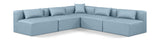 Cube - 5 Piece Modular Corner Armless Sectional