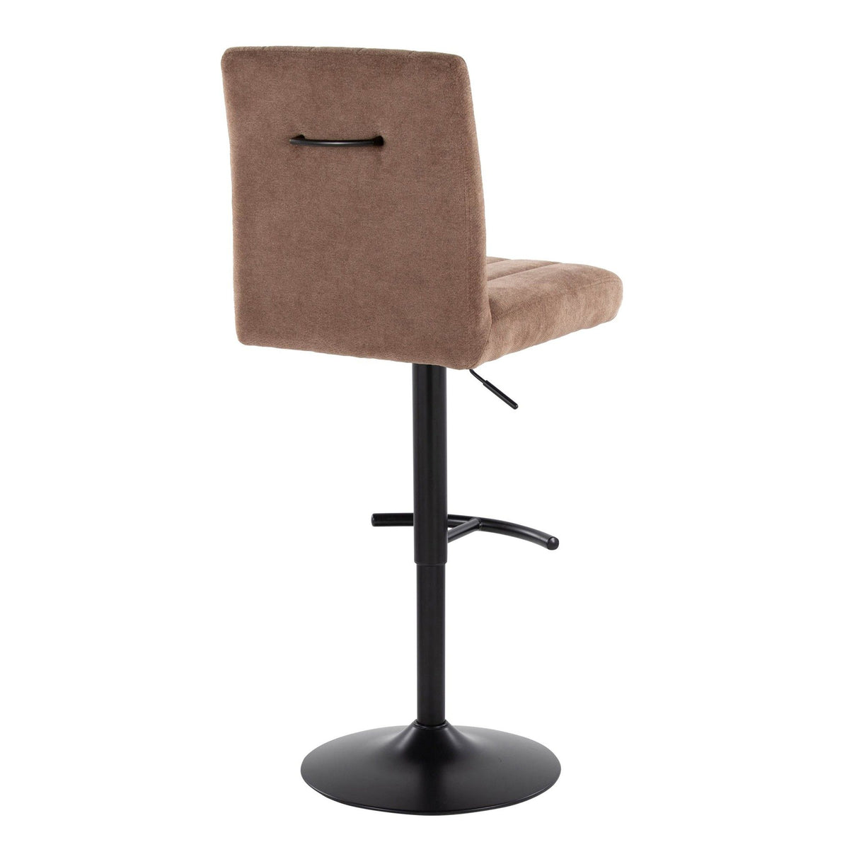 Hannah - Adjustable Barstool With Rounded T Footrest (Set of 2) - Black Metal