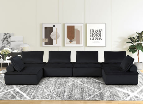 Anna - Stylish Sectional Sofa Ottoman