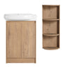 Freestanding Bathroom Vanity With Sink And Storage Rack, Soft Close Doors Base With Basin