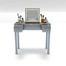 Vanity Table With LED Lights, Flip-Top Mirror And 2 Drawers, Jewelry Storage