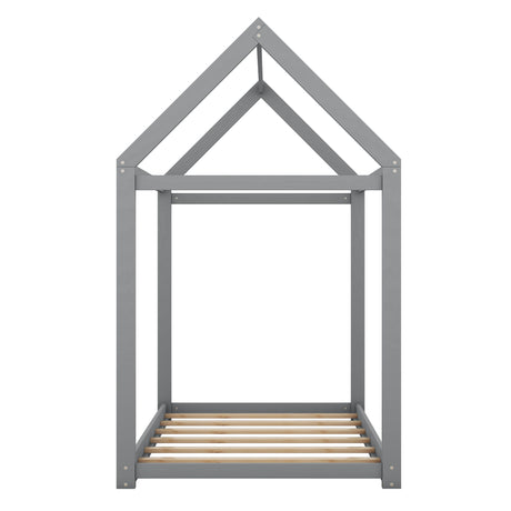 Wooden House Shaped Bed