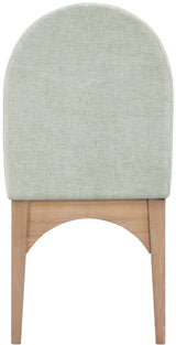 Waldorf - Chenille Dining Side Chair With Natural Legs