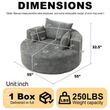 Single Sofa, Sleeper Chair For Living Room - Gray