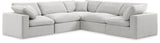 Comfy - 5 Piece Velvet Modular Corner Sectional