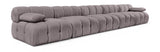 Orin - Velvet 5 Piece Modular Armless Sofa