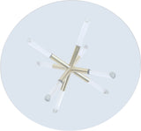 Mercury - Glass Dining Table - Pearl Silver