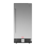 15 in. Small Stainless Steel Built-In Refrigerator and Beverage Cooler, 3 cu. ft. - KM-BIR3C-SS.