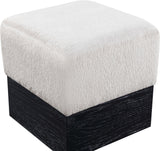 Havre - Ottoman / Stool With Black Base