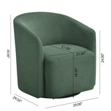 Ardena - Modern Swivel Barrel Chair