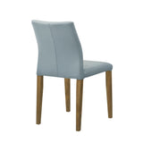 Elyza - Full Back Top Grain Leather Upholstered Wood Dining Chairs (Set of 2)