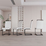 Modern Dining Chairs With High Back Upholstered Design Metal Legs
