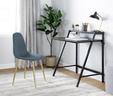 Pebble - Contemporary Chair (Set of 2) - Gold Steel