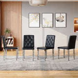 Dining Chairs With Ergonomic Buckle Backrest For Home