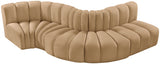 Arc - Velvet 5 Piece Modular Sofa