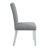Lanton - Side Chair Set of 2) - Gray Linen & Antique White