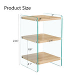 Modern 3 Layer Bedside Cabinet With Storage Function