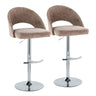 Renee - Adjustable Barstool (Set of 2) - Chrome Base
