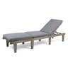 Ariana - Wood Chaise Lounge With Cushion