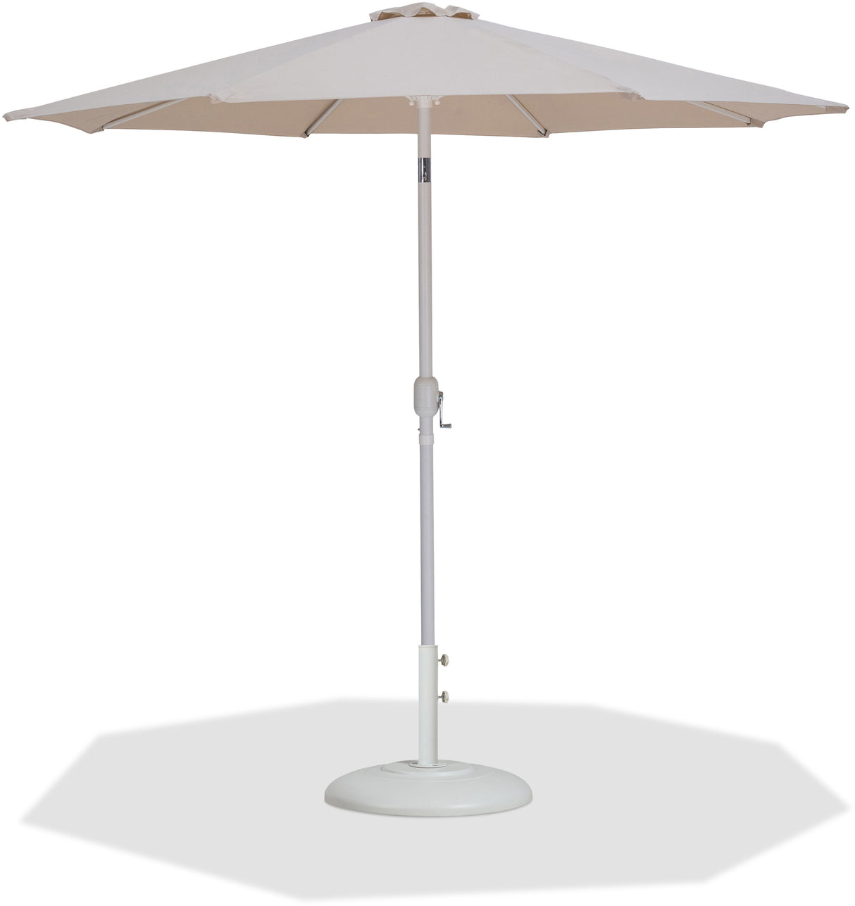 Fiji - Aluminum Patio Umbrella With Round White Base