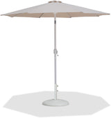 Fiji - Aluminum Patio Umbrella With Round White Base