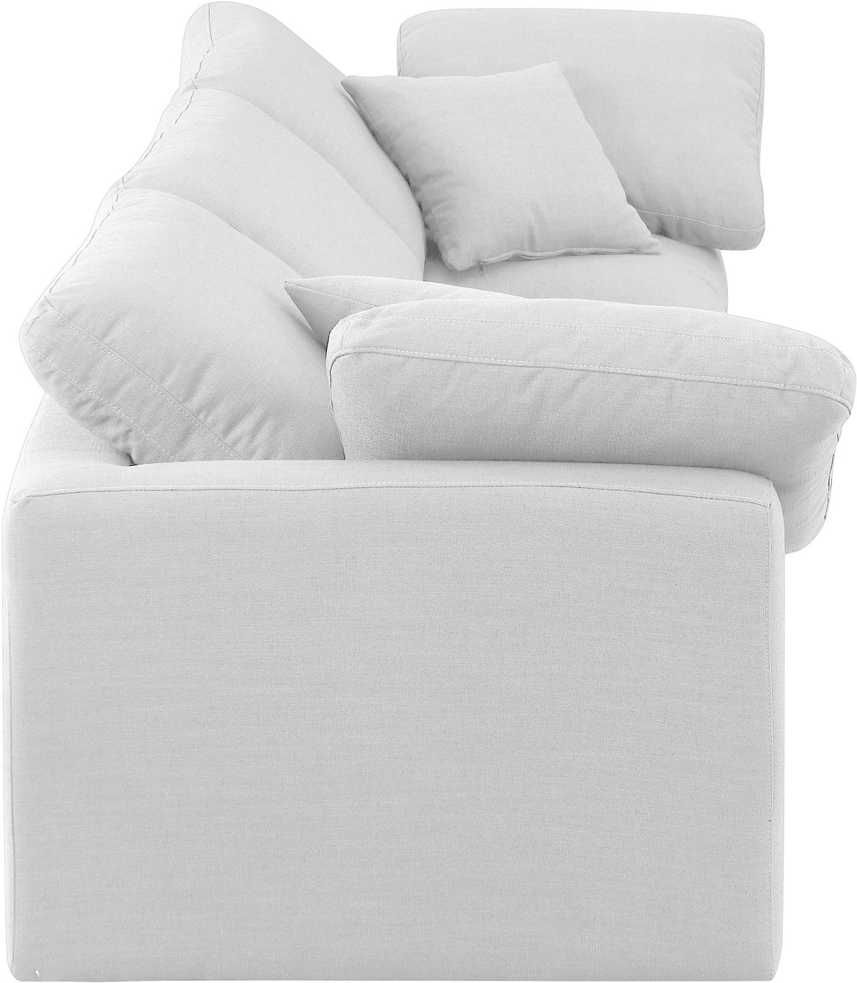 Indulge - Linen 3 Piece Modular Sofa - White