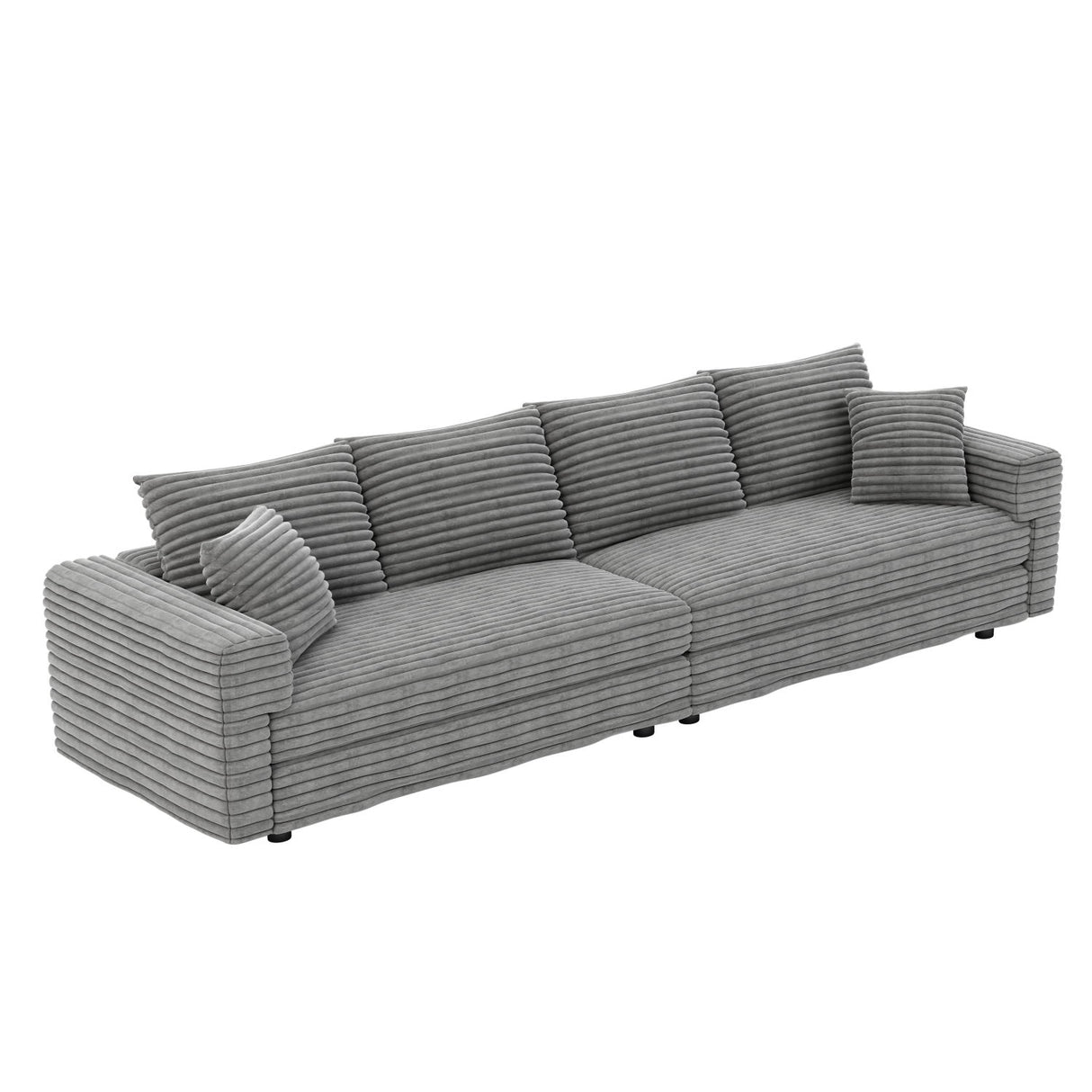 4 Seat Sofa, Deep Seat Couches With Soft Pillows