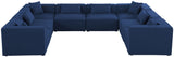 Cube - Linen 8 Piece Modular Sectional