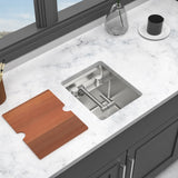 Undermount Bar Sink With Folding Faucet