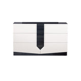 Vios - Zebra High Gloss Dresser - White