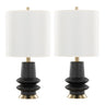 Lloyd - 26" Polyresin Table Lamp - Sanded Matte Black (Set of 2)