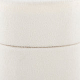 Spin - Ottoman - Cream Polyester Fabric