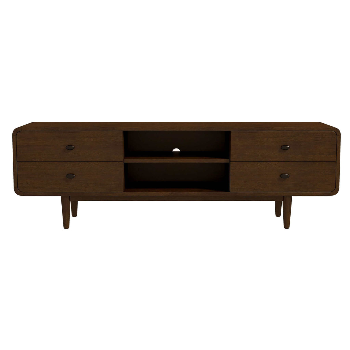 Alexa - TV Stand - Dark Brown / Wood