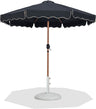 Amalfi - Patio Umbrella - White Base / Light Brown Pole