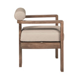 Relic - Outdoor Patio Dining Chair - Weathered Eucalyptus / Taupe